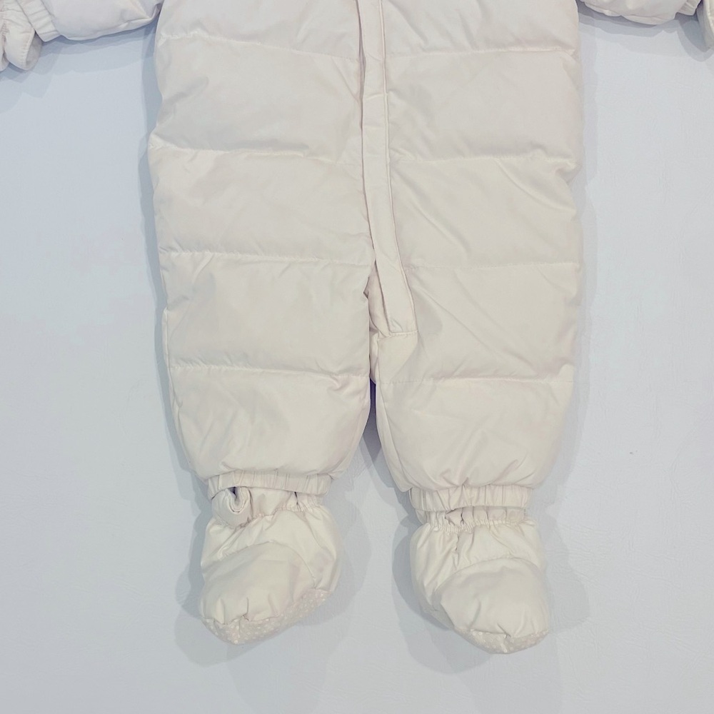 Baby Gap Ivory Frost Puffer Warmest Snowsuit Bunting Bag Size 0-6 months bin 2A - Picture 5 of 9